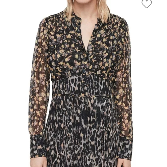 All Saints Liza Asa Hi/Lo Dress Size 6 - Picture 11 of 13